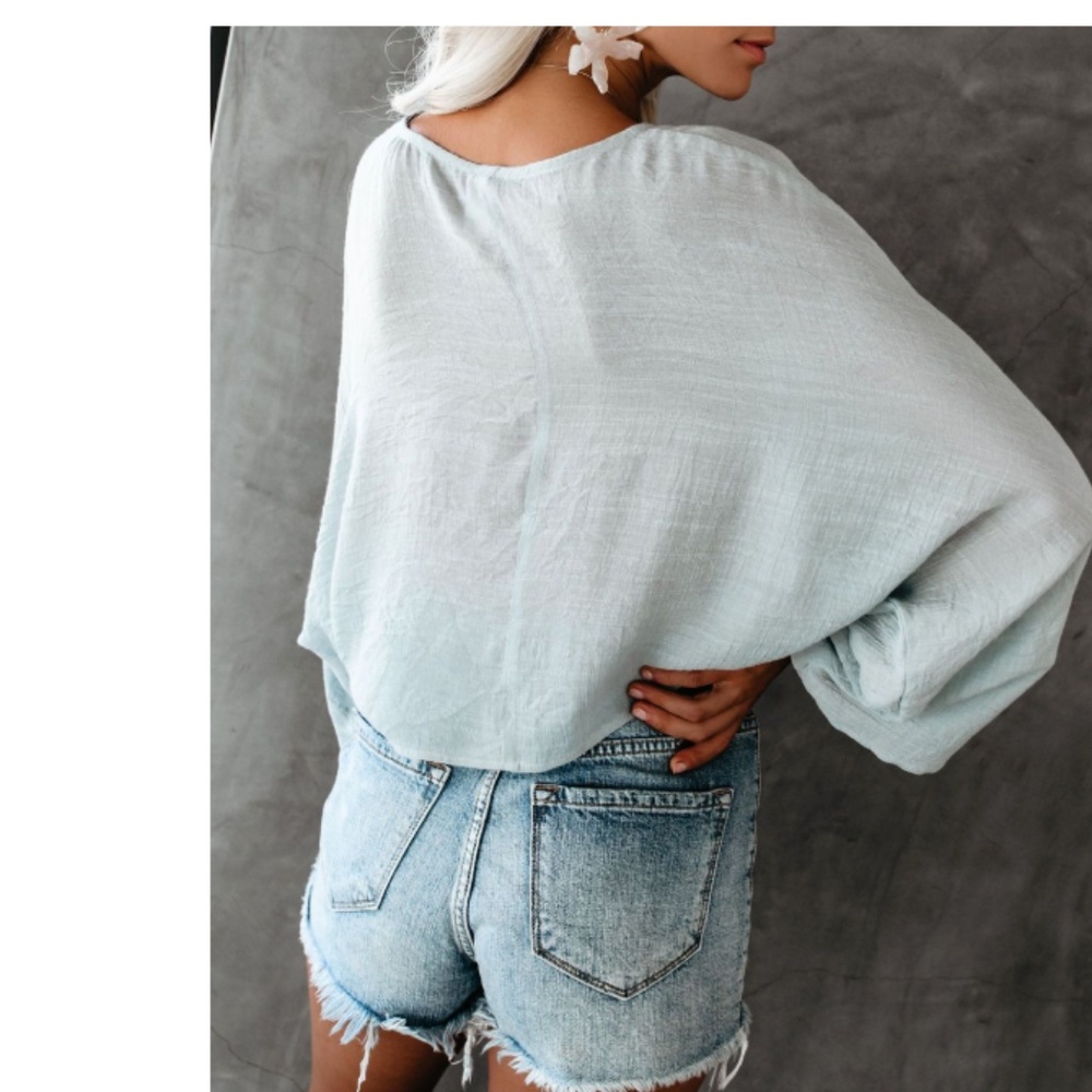 AGATA Tie Front Top - Picture 6 of 8